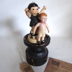 NEW OOAK WEDNESDAY ADDAMS CURIOSITIES UPCYCLED GOTHIC HALLOWEEN HORROR FIGURE